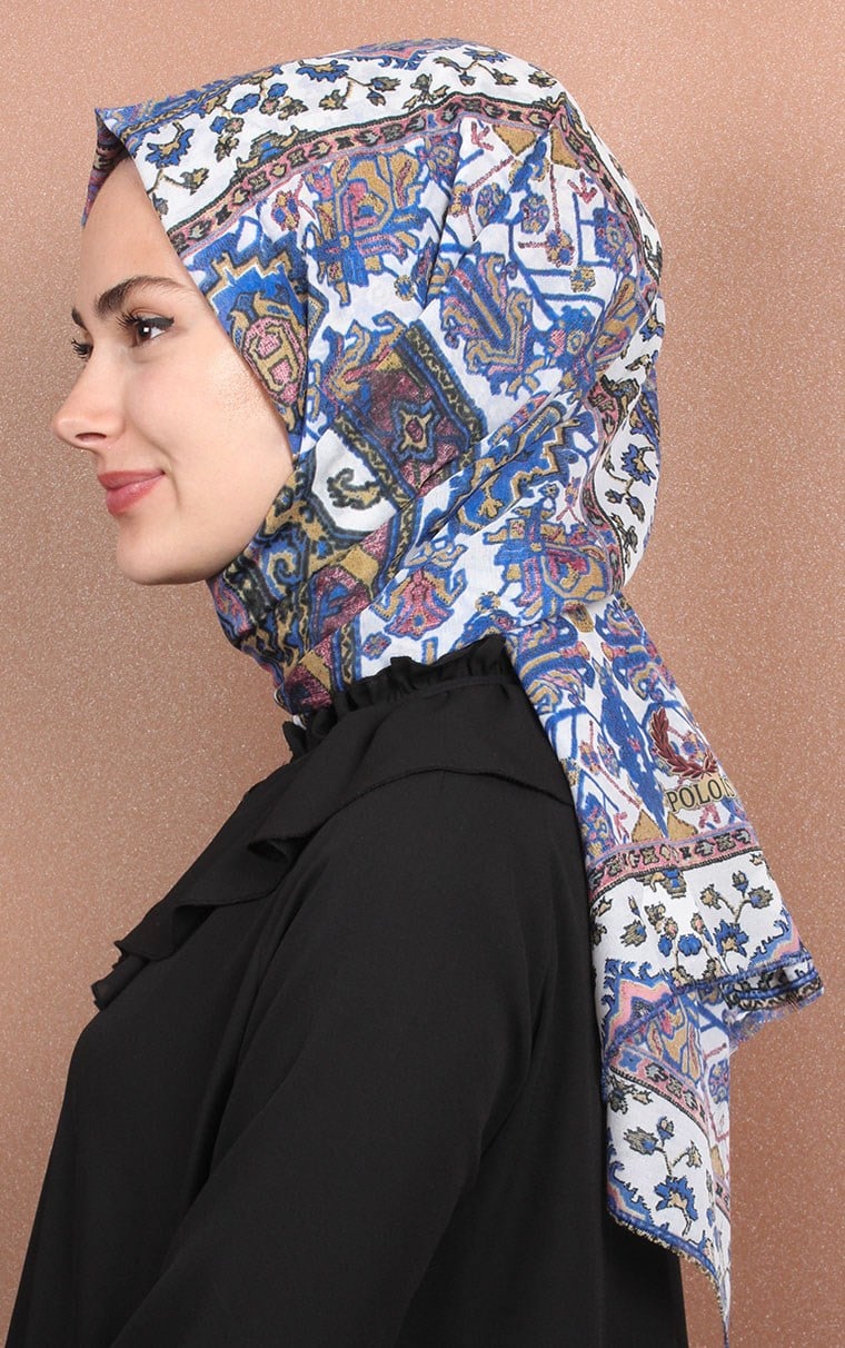 Etnik Desen Fileli Şal 1225-64