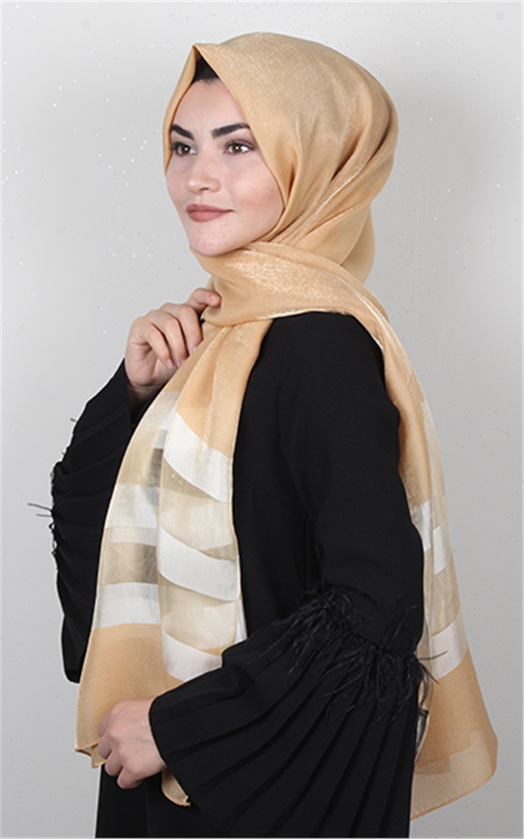 Exclusive Şal 3073-17 Gold 