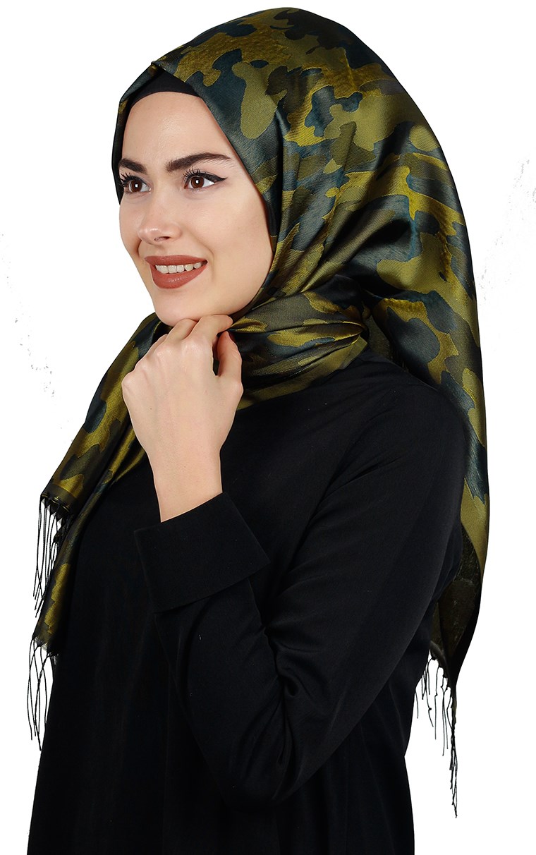 Kamuflaj İpeksi Şal 5550-32