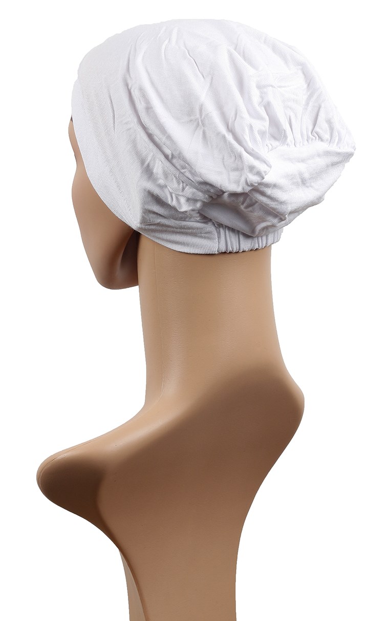 Likralı Bağsız Bone 2501-22 Ekru