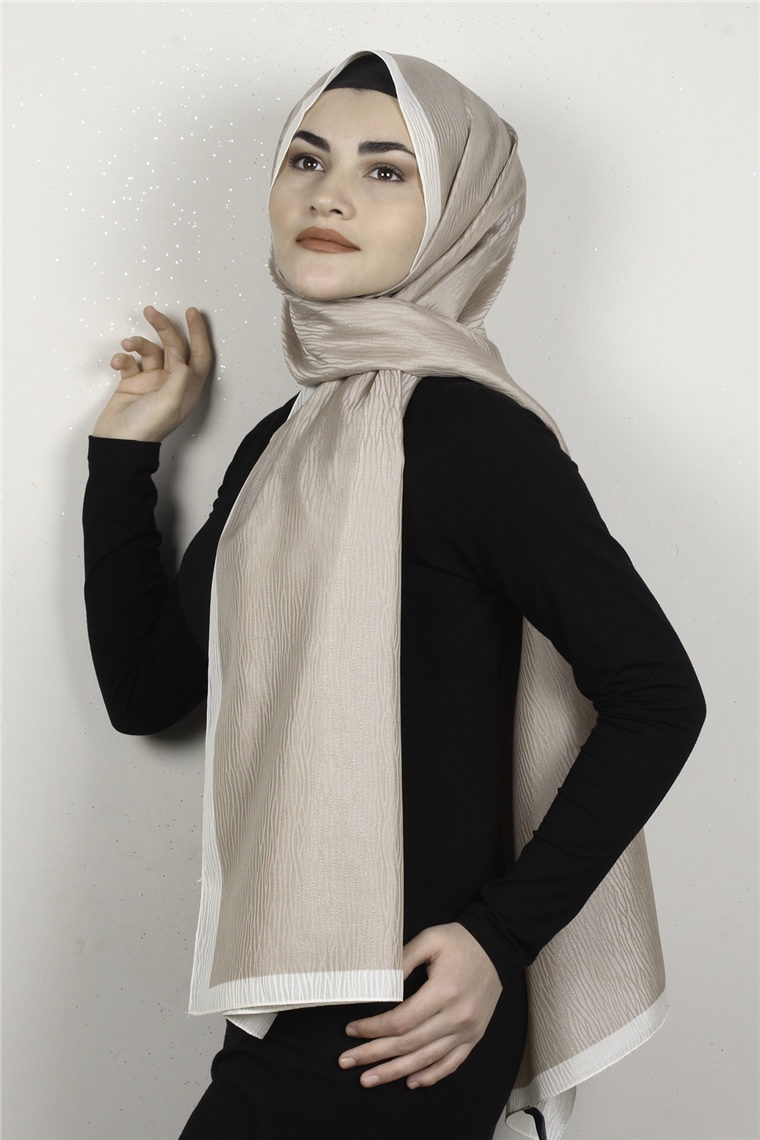 Fashion İpeksi Şal 2880-2 Vizon