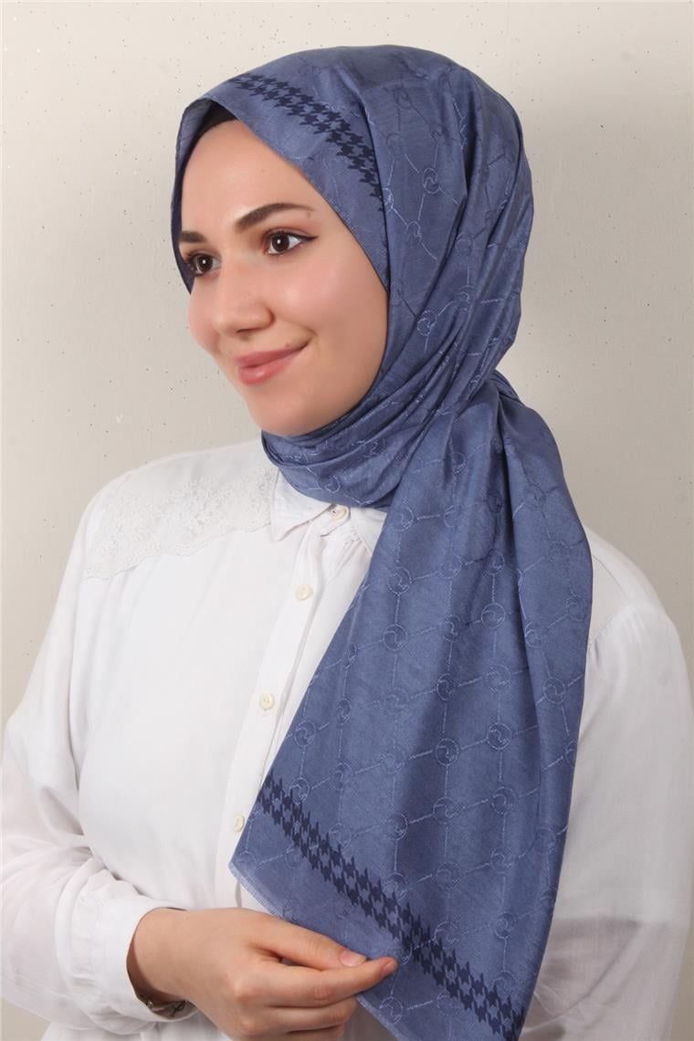 Fashion İpeksi Şal 2882-18 İndigo