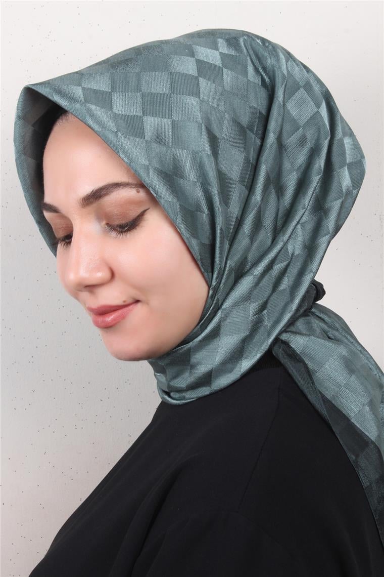 Fashion Monogram Eşarp 8090-14 Cam Göbeği