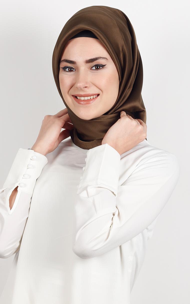 Fiesta Düz Renk İpek Eşarp 1600-17
