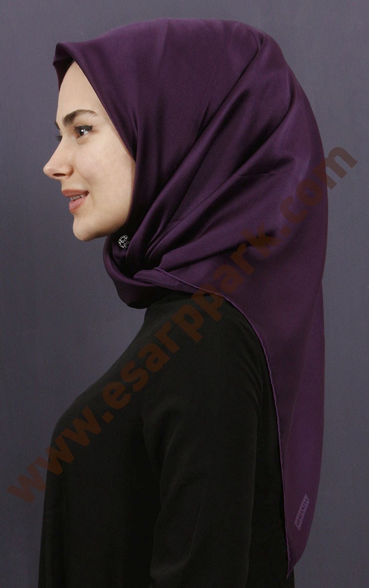 Fiesta Düz Renk İpek Eşarp 1600-49