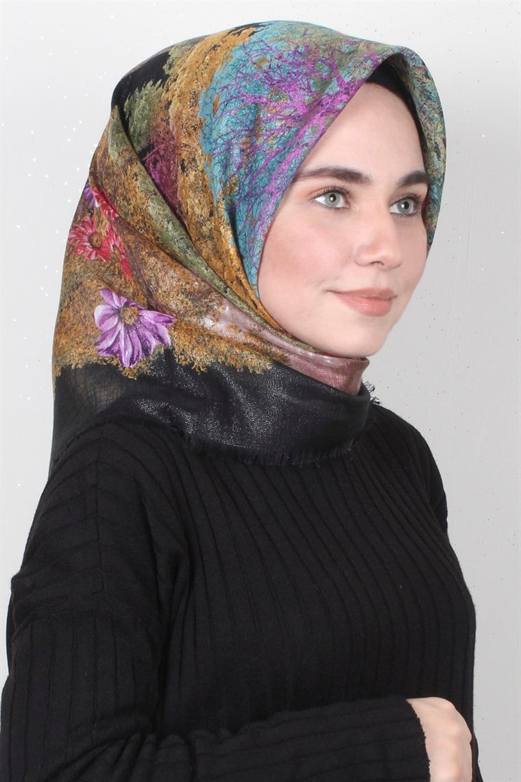 Fileli Coton Eşarp 1670-5