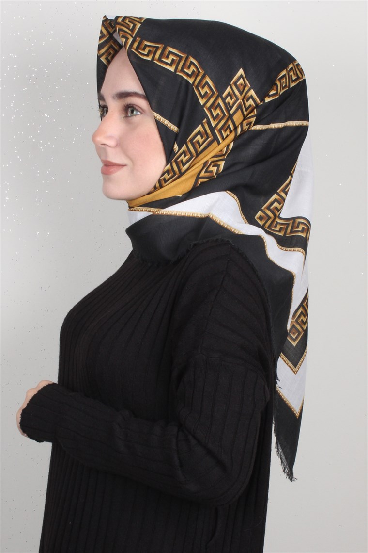 Fileli Coton Eşarp 1697-1