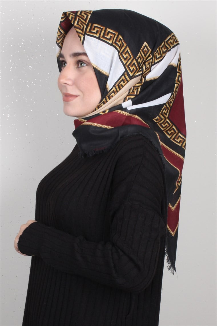 Fileli Coton Eşarp 1697-2