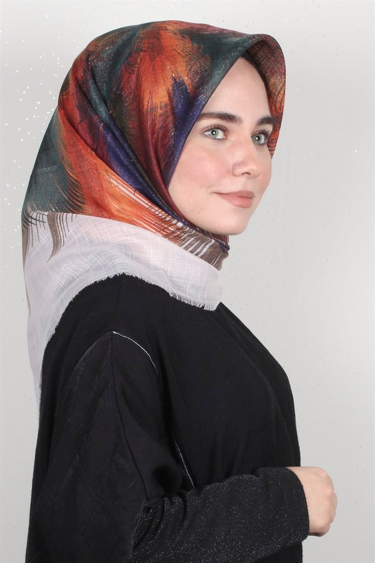 Fileli Coton Eşarp 1699-3