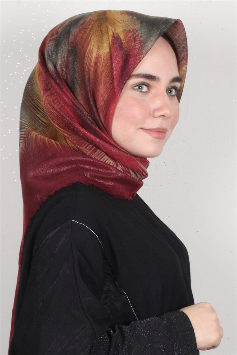 Fileli Coton Eşarp 1699-8