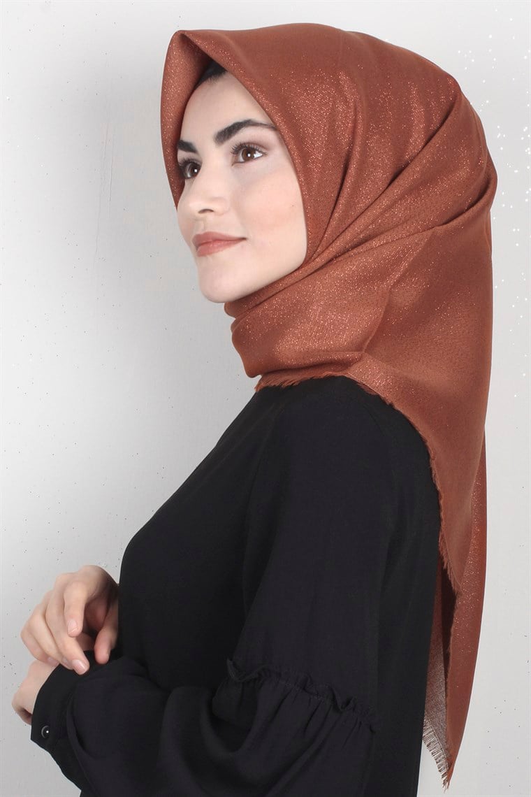 Fileli Coton Eşarp 1706-6