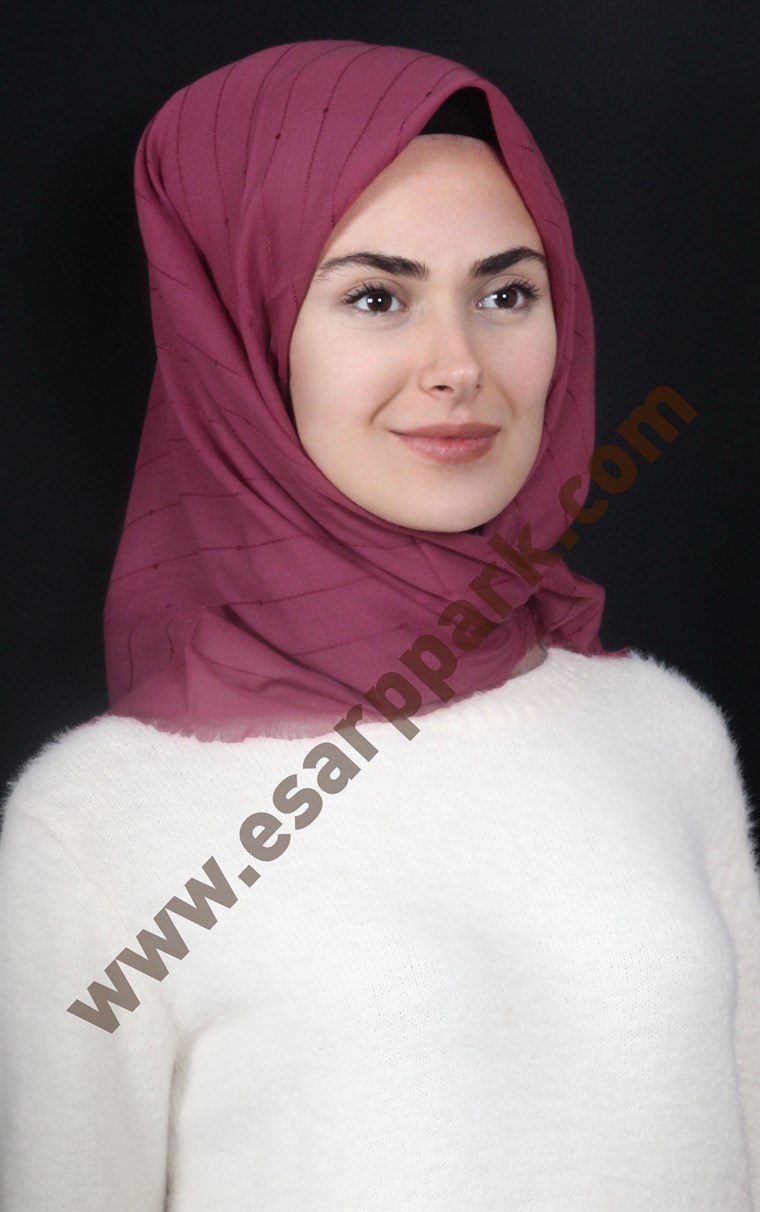 Fileli Coton Eşarp 1710-22