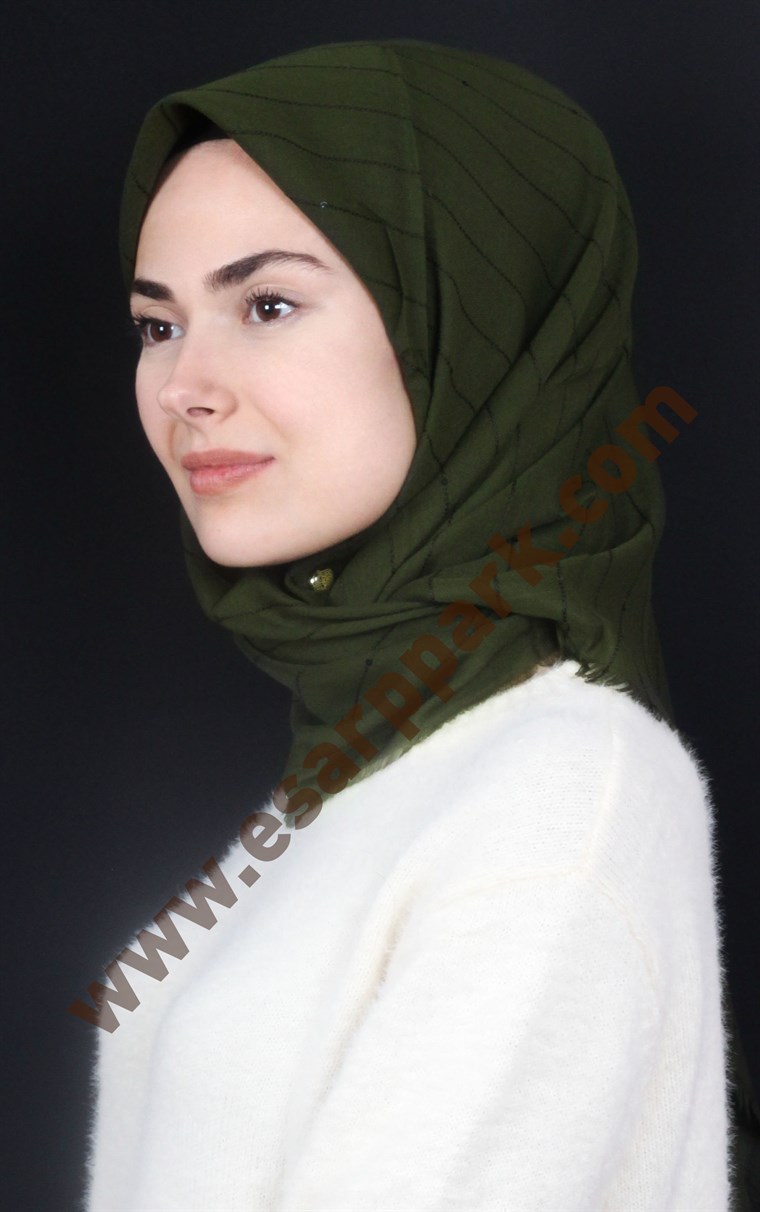 Fileli Coton Eşarp 1710-24