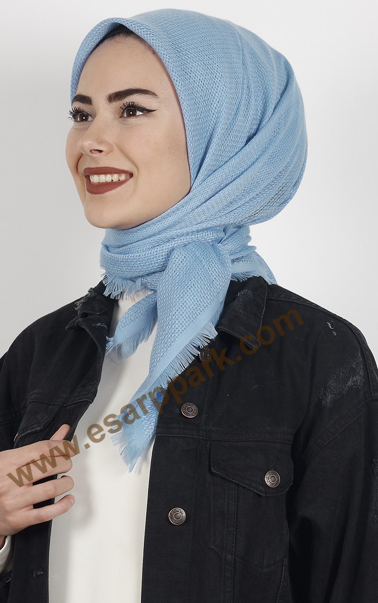 Fileli Coton Eşarp 1710-3