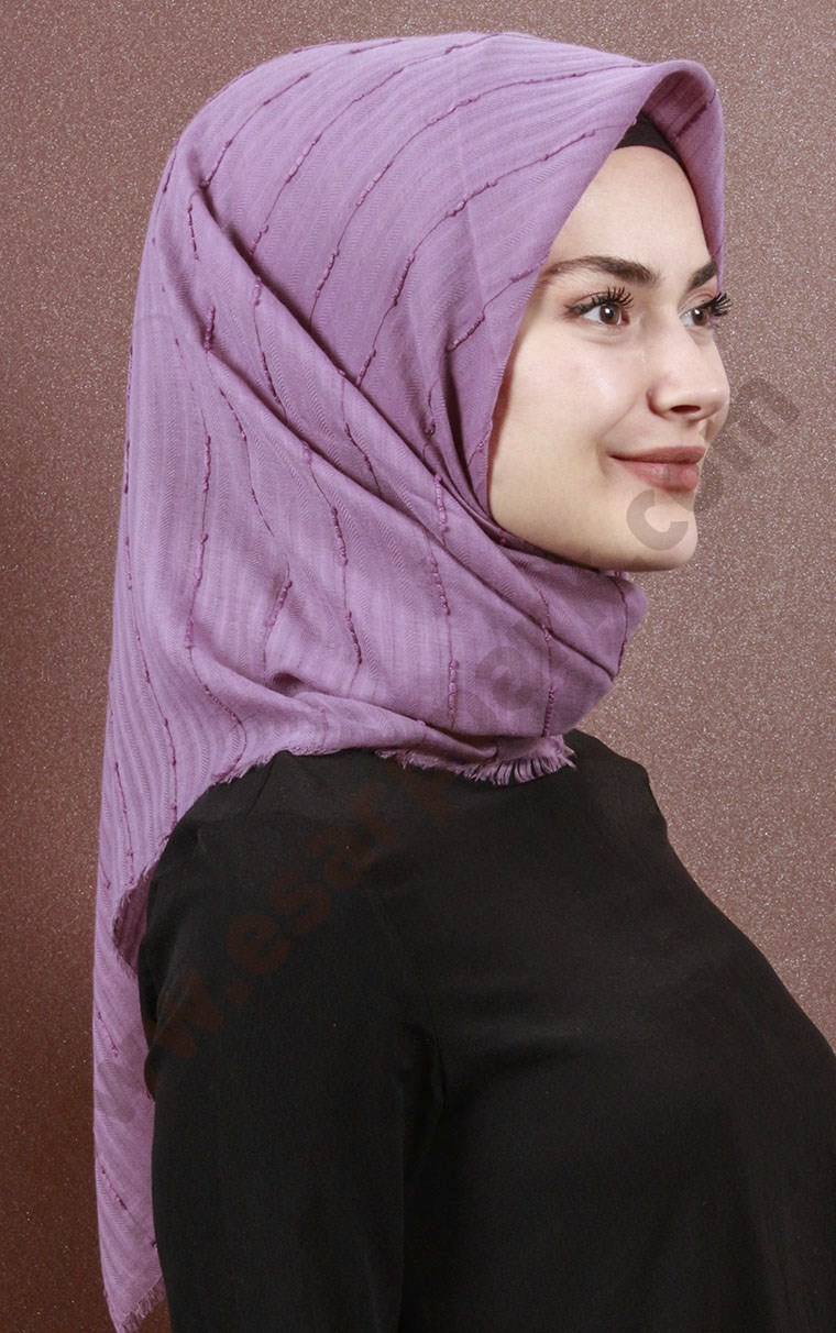 Fileli Coton Eşarp 1733-3