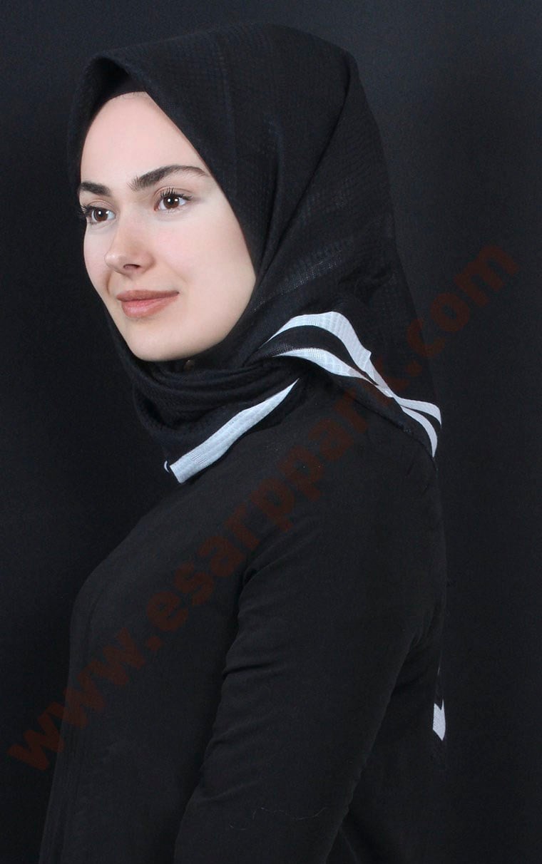 Fileli Coton Eşarp 1735-10