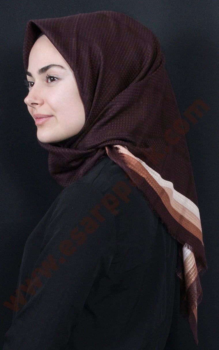 Fileli Coton Eşarp 1735-13