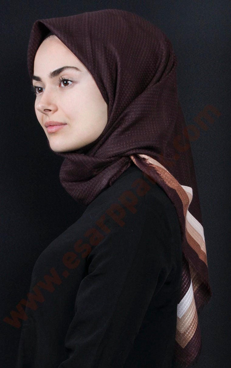 Fileli Coton Eşarp 1735-13