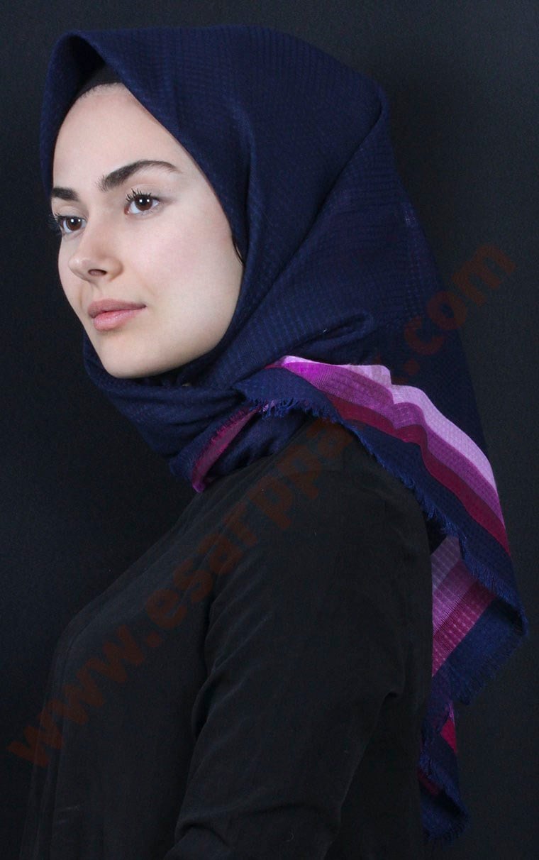 Fileli Coton Eşarp 1735-14