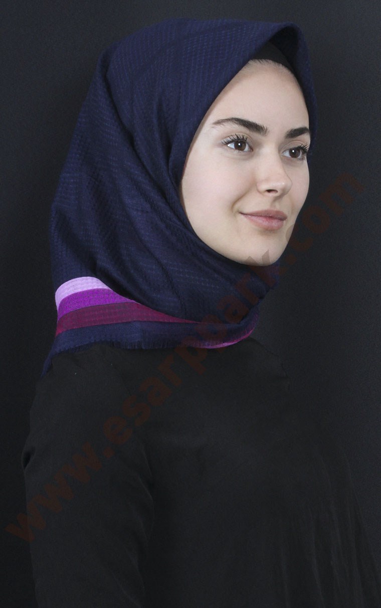 Fileli Coton Eşarp 1735-14