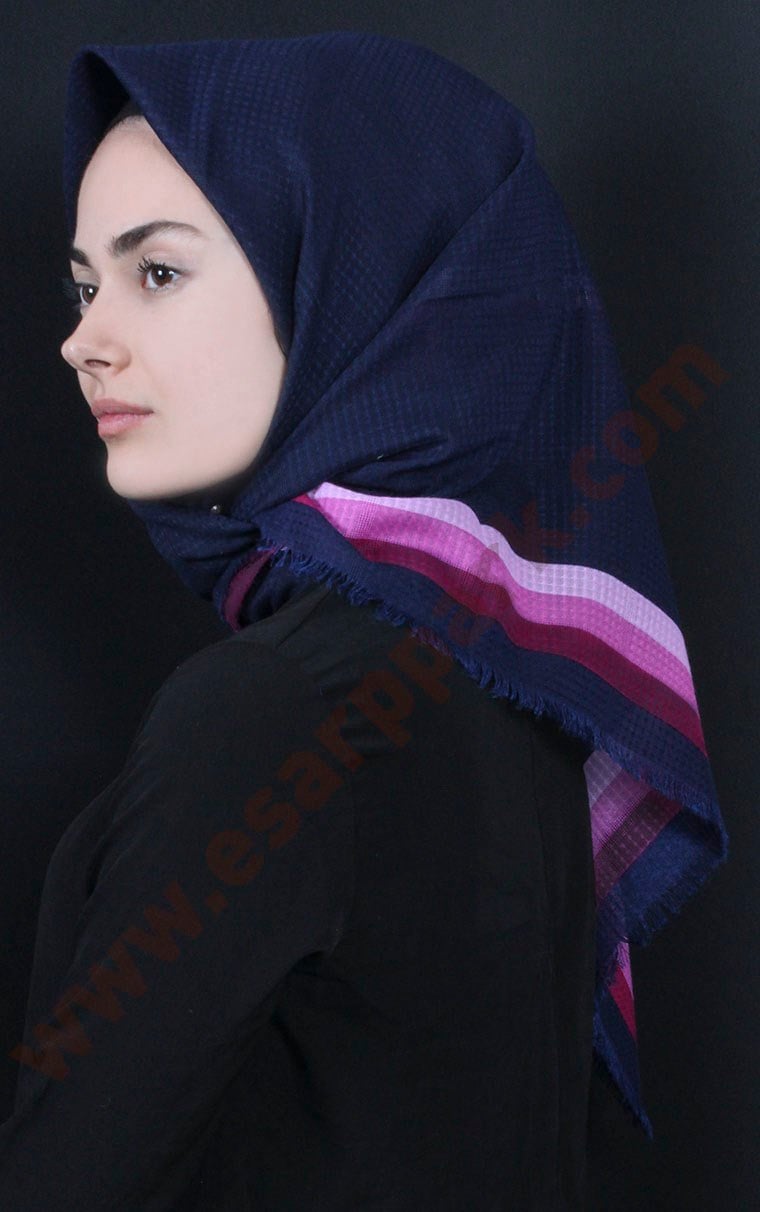 Fileli Coton Eşarp 1735-14