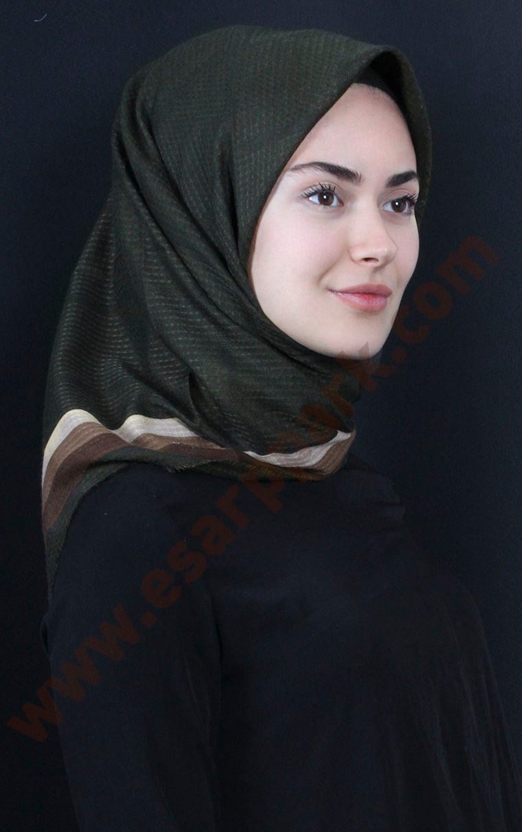 Fileli Coton Eşarp 1735-15