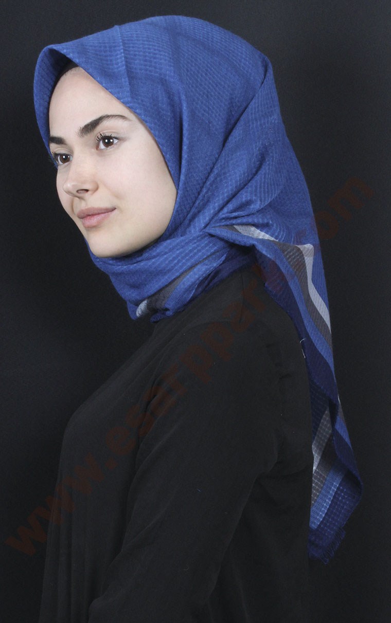 Fileli Coton Eşarp 1735-16