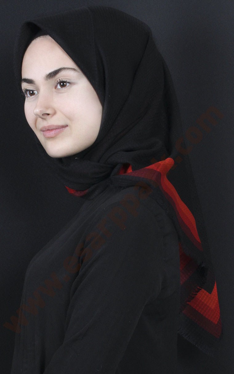 Fileli Coton Eşarp 1735-17