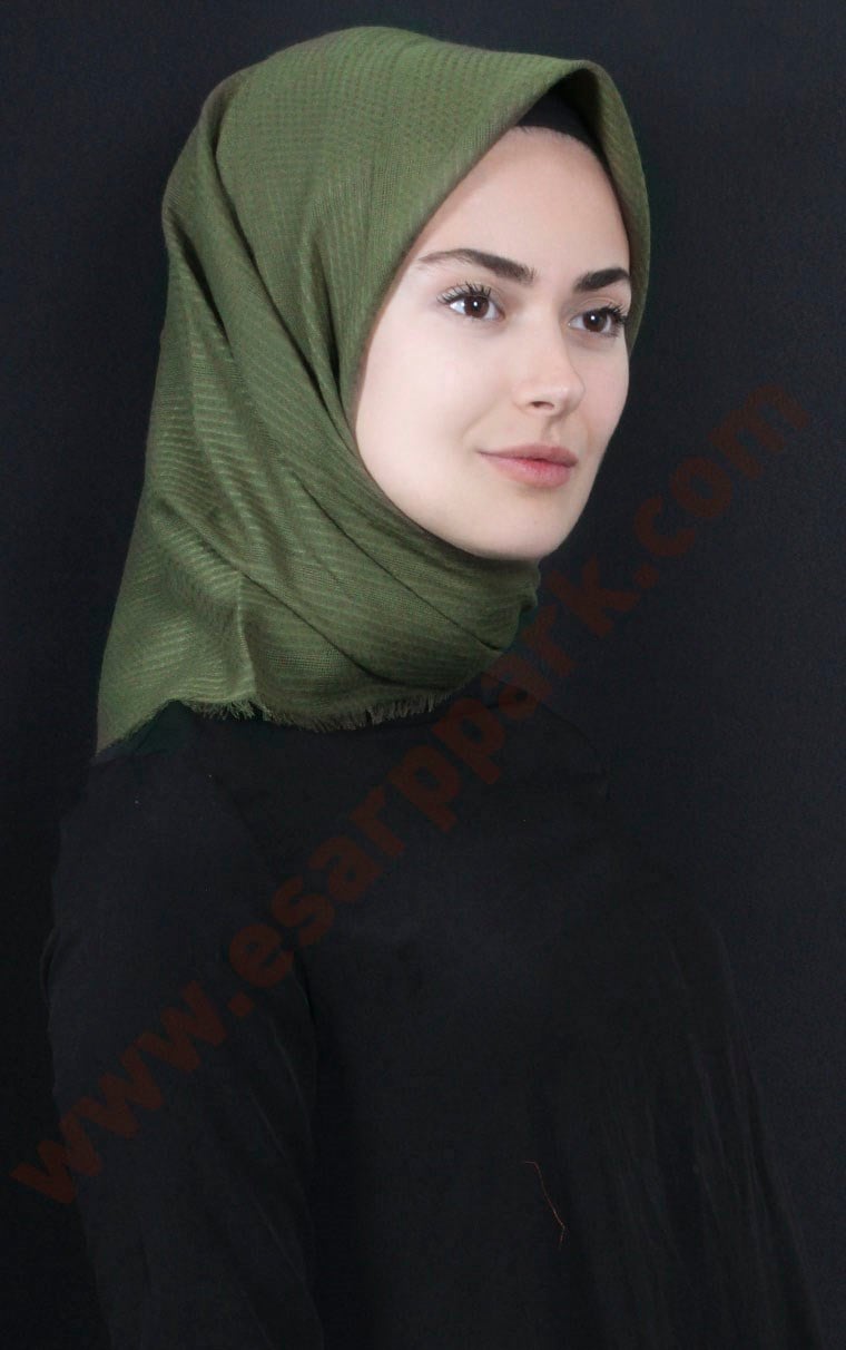 Fileli Coton Eşarp 1735-18