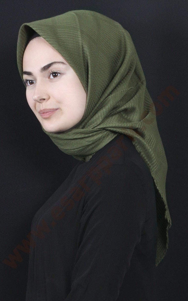 Fileli Coton Eşarp 1735-18