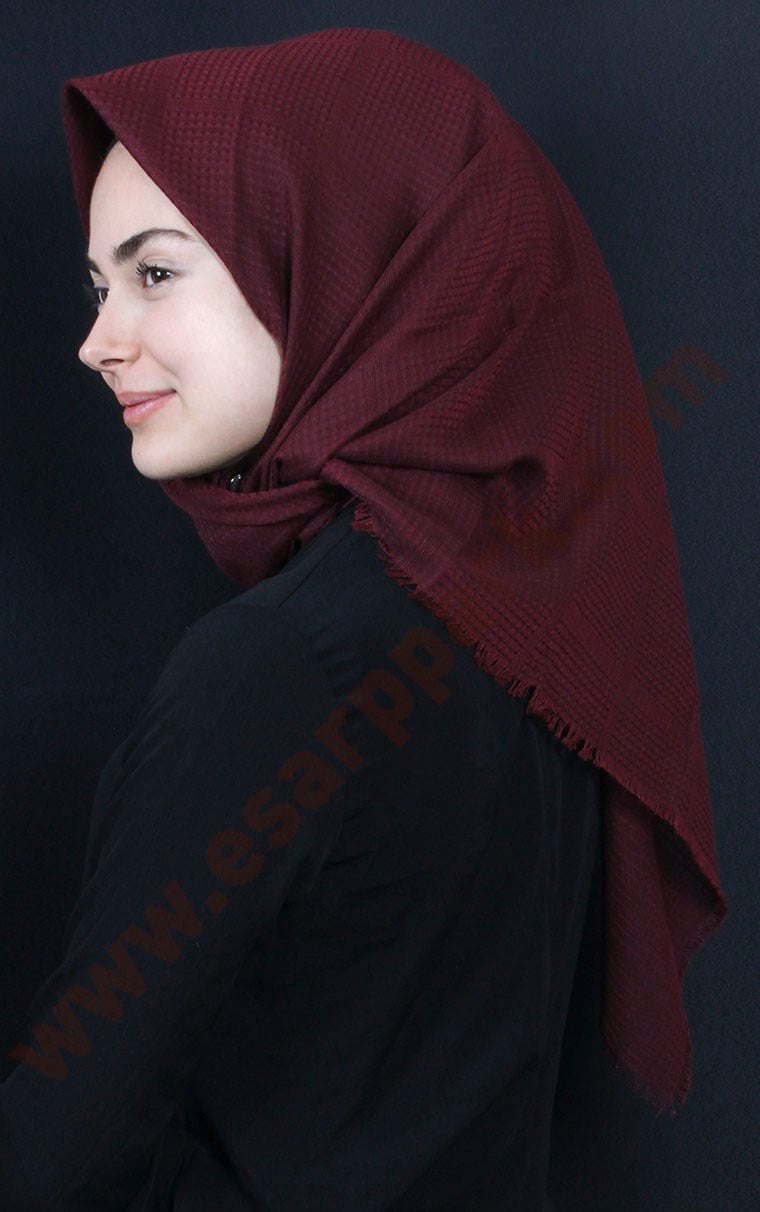 Fileli Coton Eşarp 1735-21