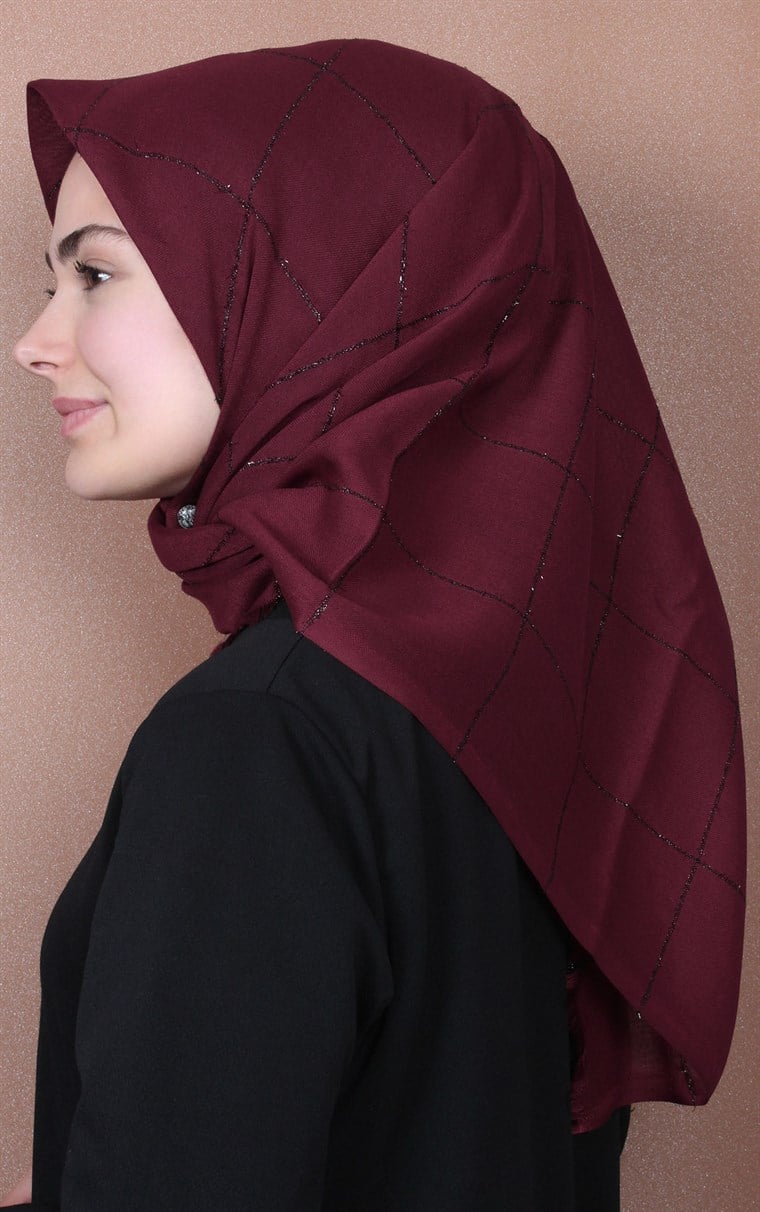 Fileli Coton Eşarp 1736-11