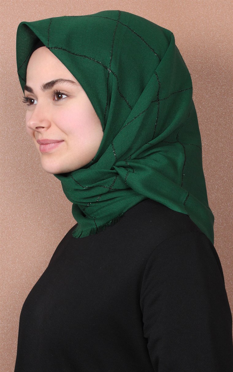 Fileli Coton Eşarp 1736-12