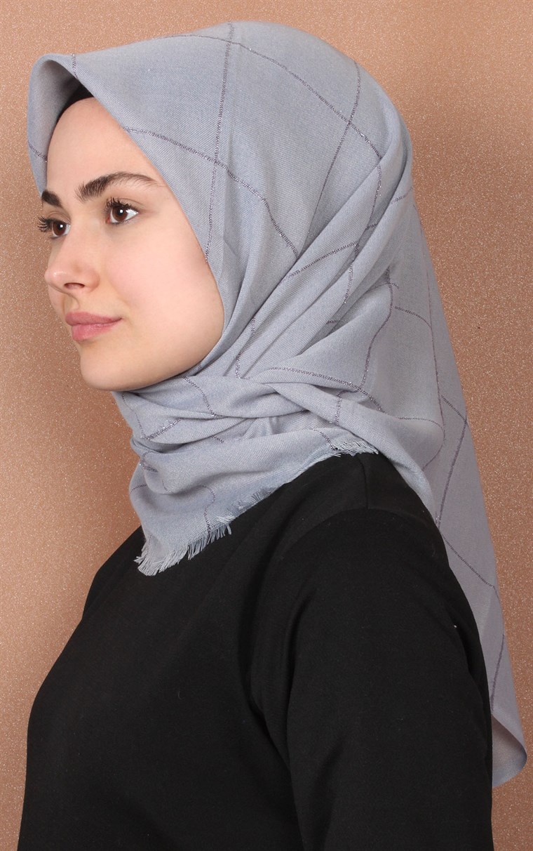 Fileli Coton Eşarp 1736-2