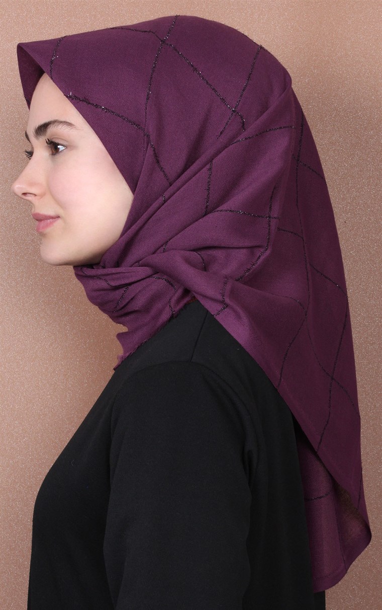 Fileli Coton Eşarp 1736-3