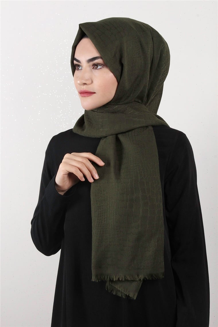 Fresh Coton Şal 1499-15 Haki