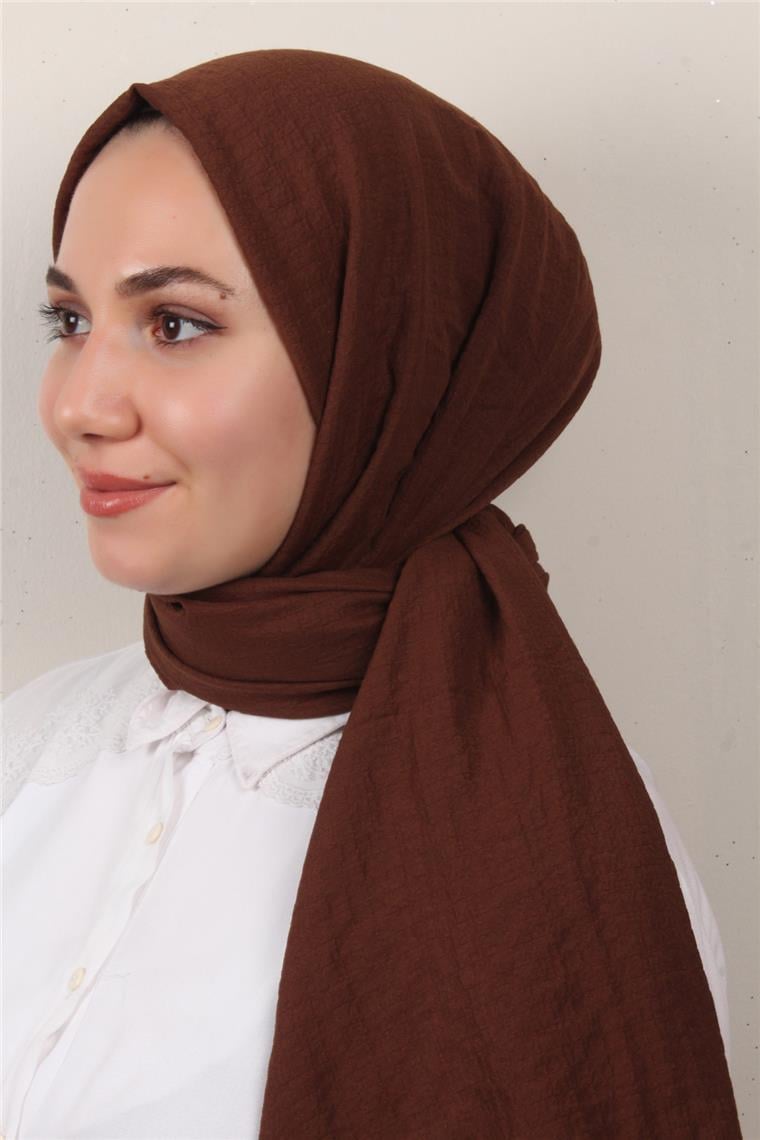 Fresh Pamuk Şal 1488-21 Çikolata Kahve