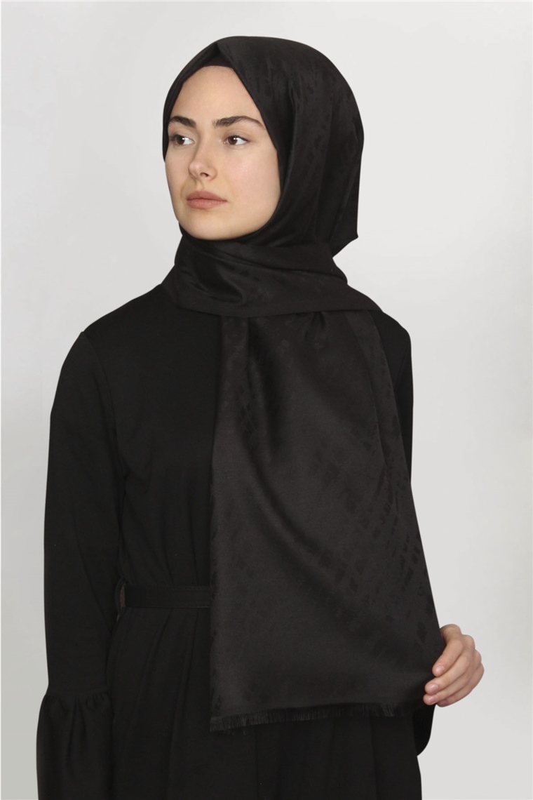 Frezya Şal 1642-10 Siyah
