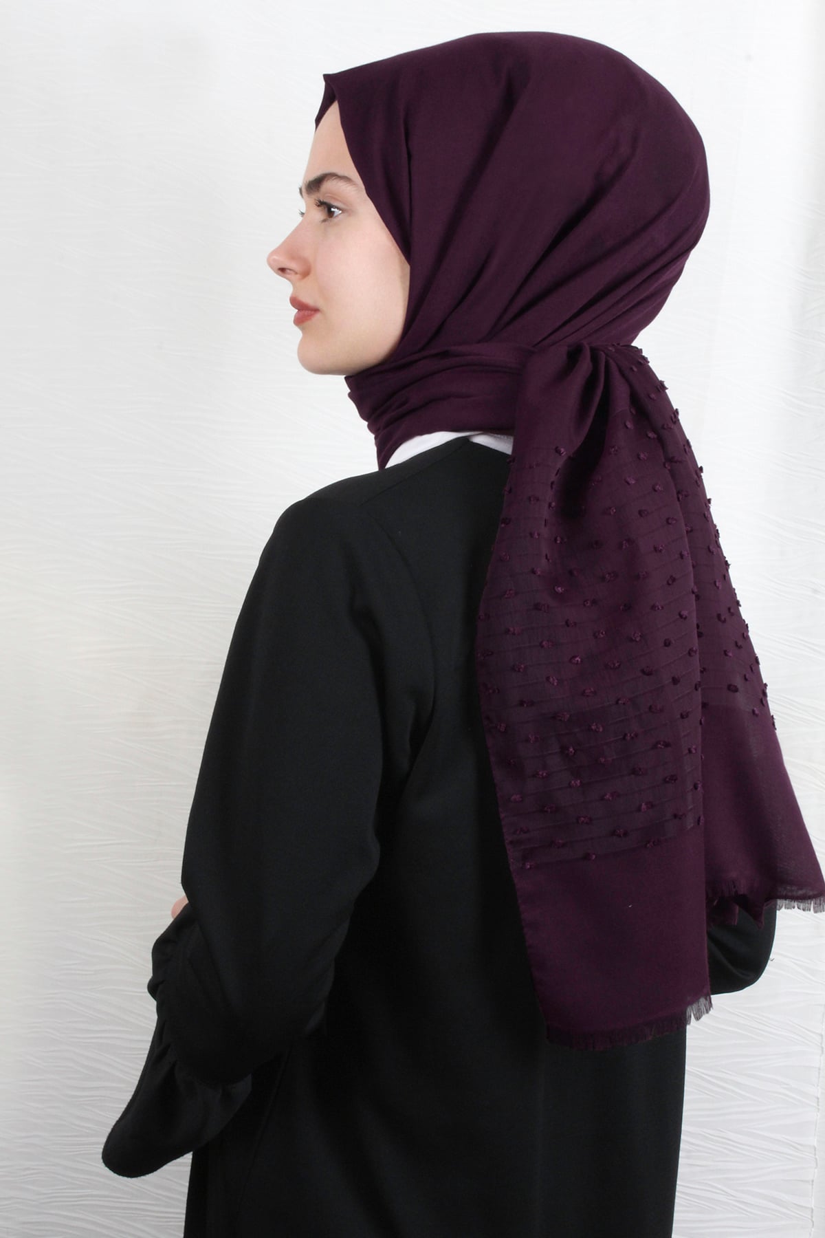 Gardenya Şal 2807-1 Mürdüm