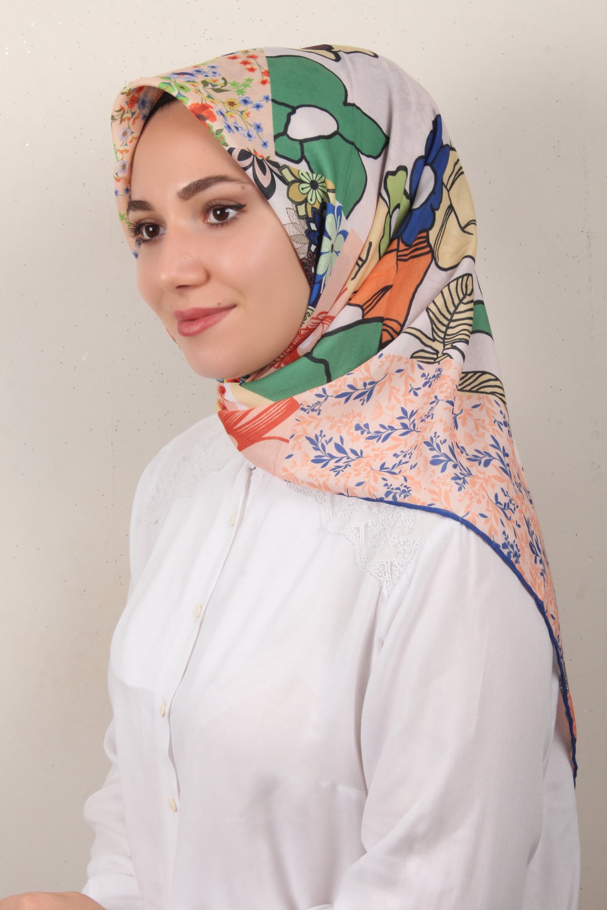 Gloria Eşarp 3083-4 Mavi