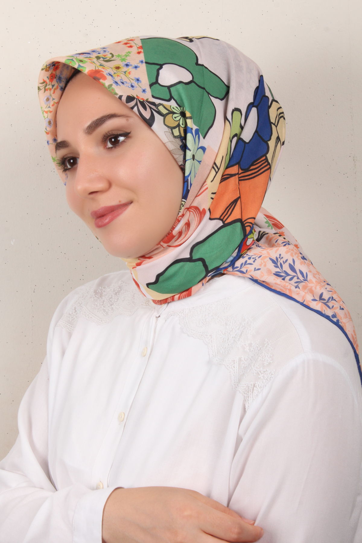 Gloria Eşarp 3083-4 Mavi