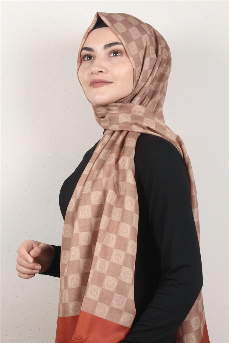 Gloria Soft Şal 2734-4 Dama Karamel