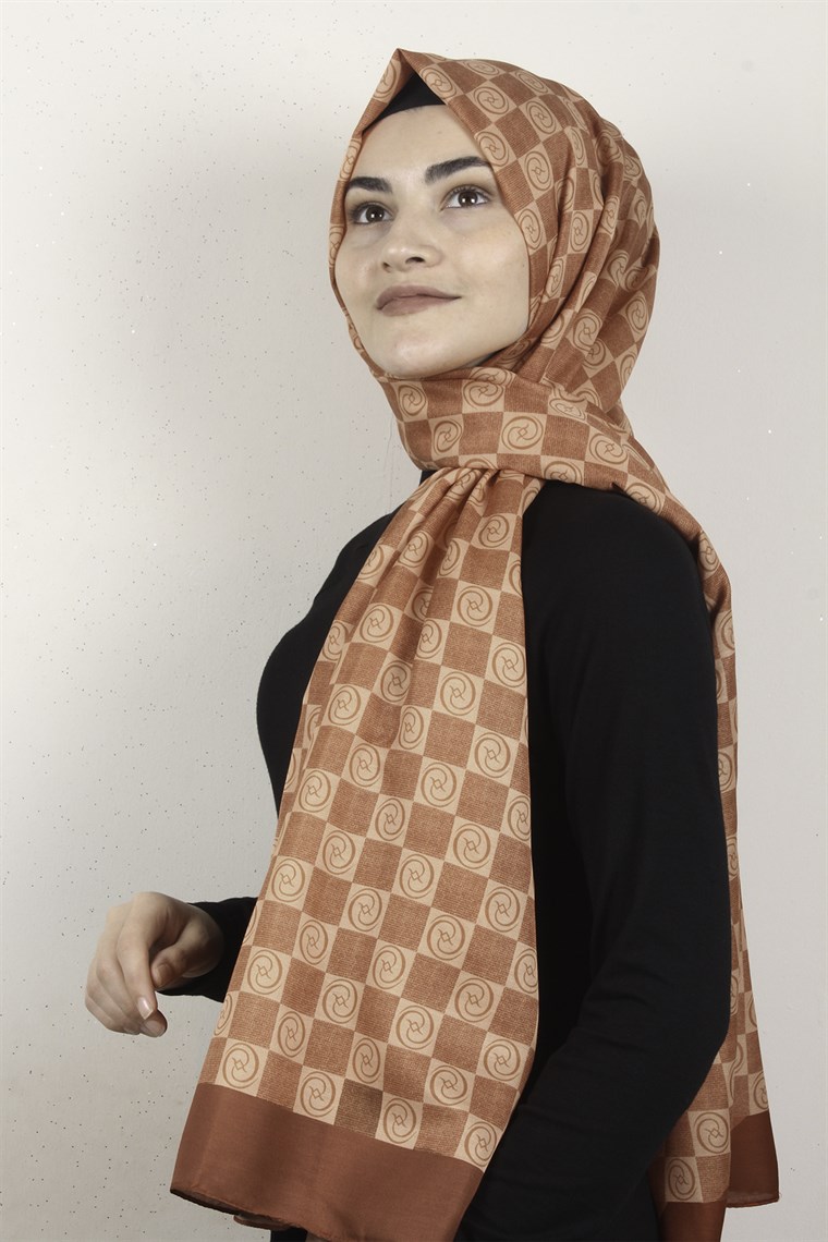 Gloria Soft Şal 2734-6 Dama Turuncu