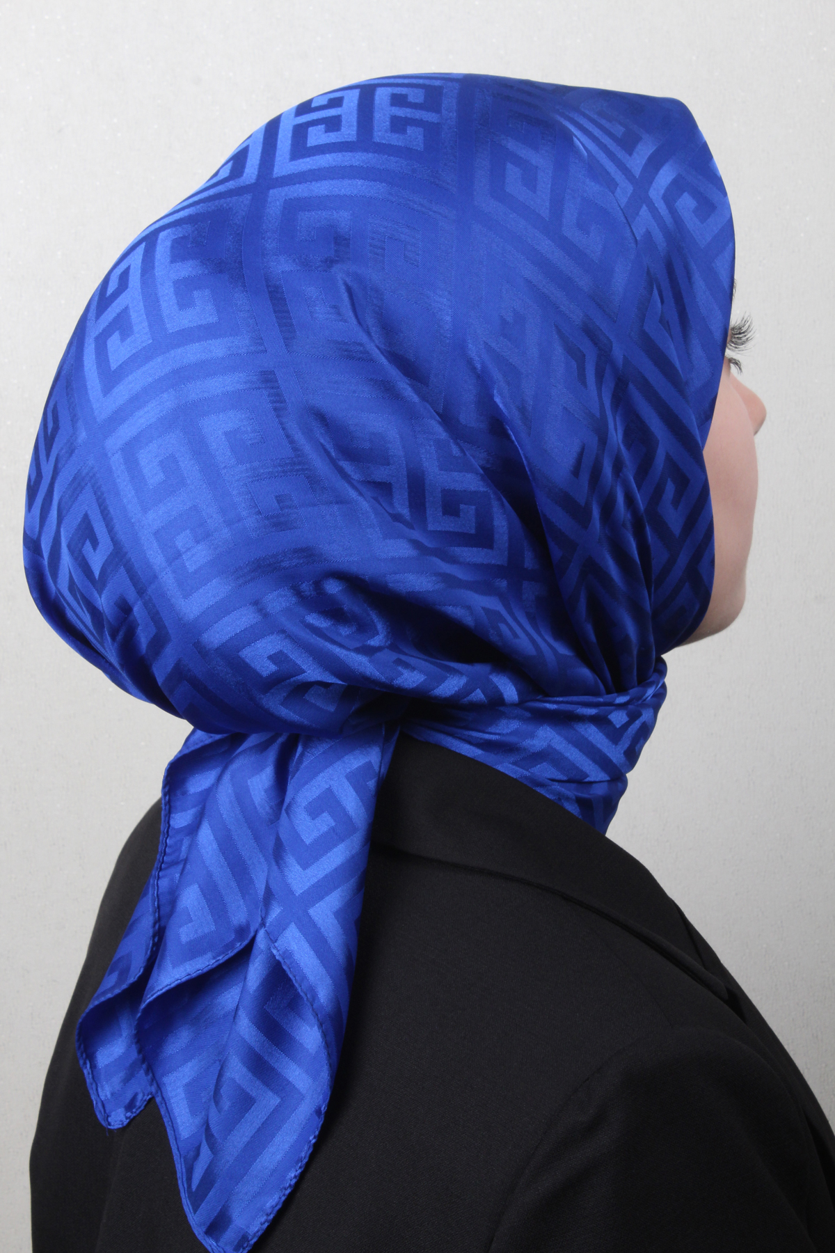 Golden Jakar Eşarp Grift Desen 4118-3 Saks