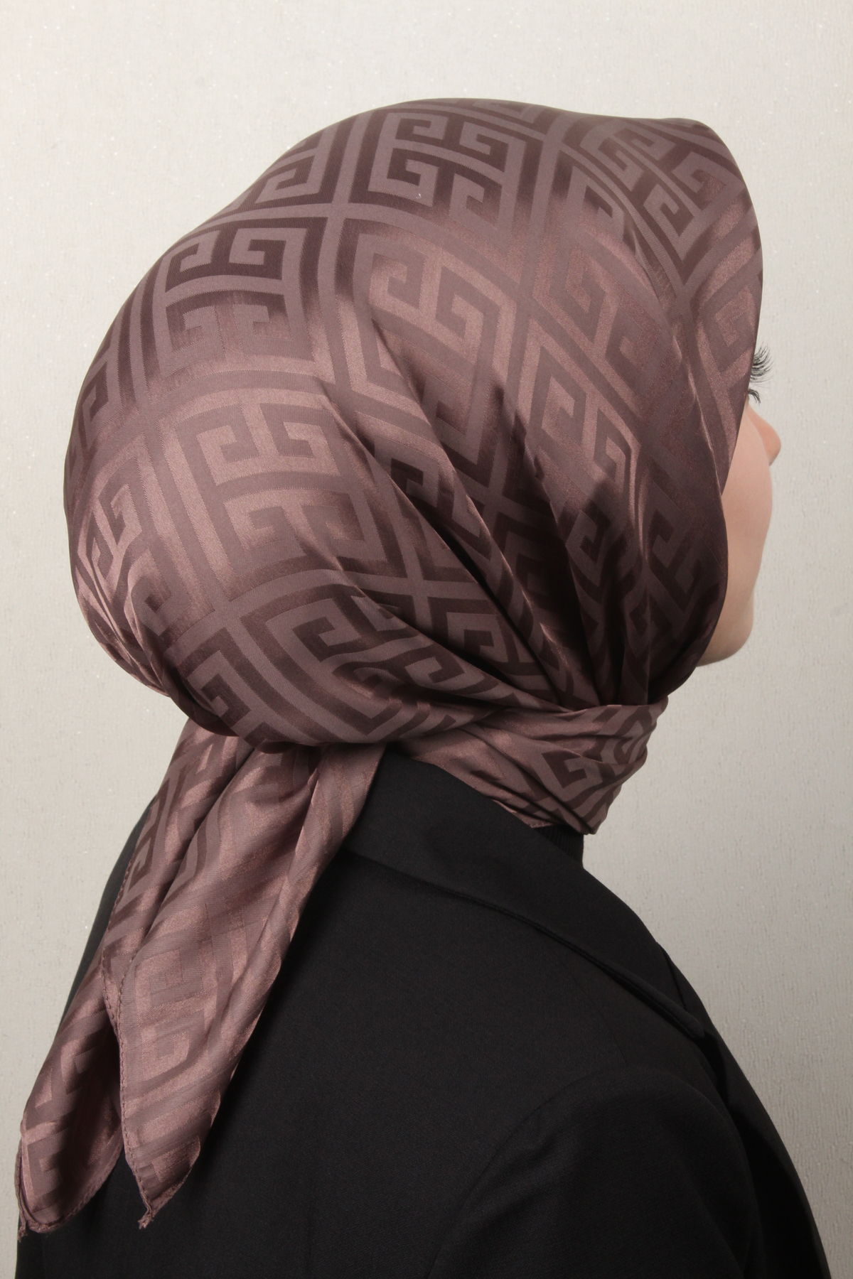 Golden Jakar Eşarp Grift Desen 4118-6 Mocha