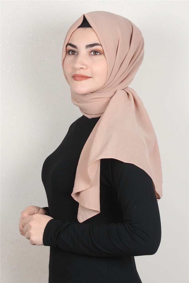 İnce Cazz Şal 1487-13 Koyu Bej