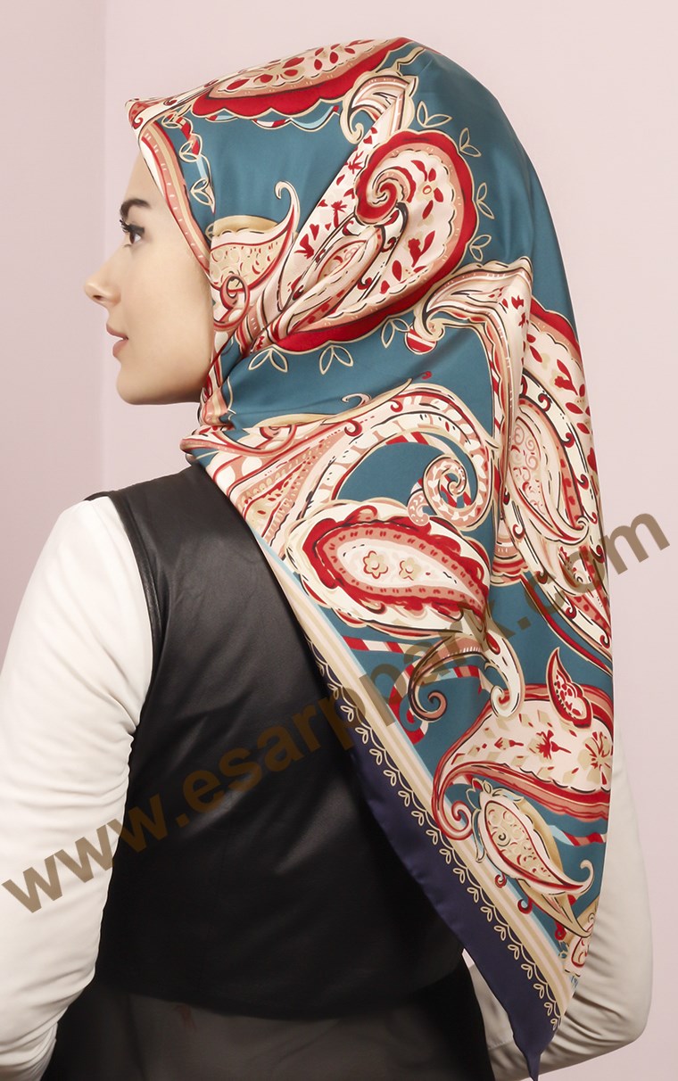 İndirimli İthal İpek Eşarp 1302-27