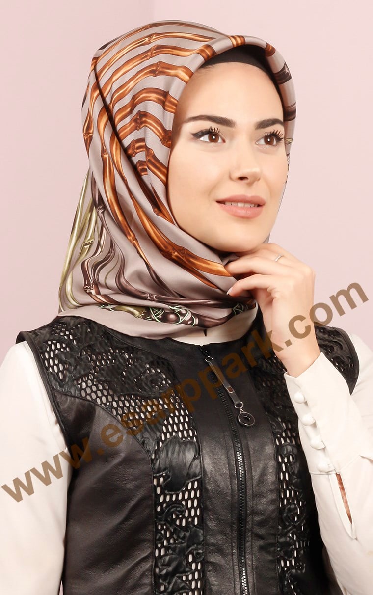 İndirimli İthal İpek Eşarp 1302-32