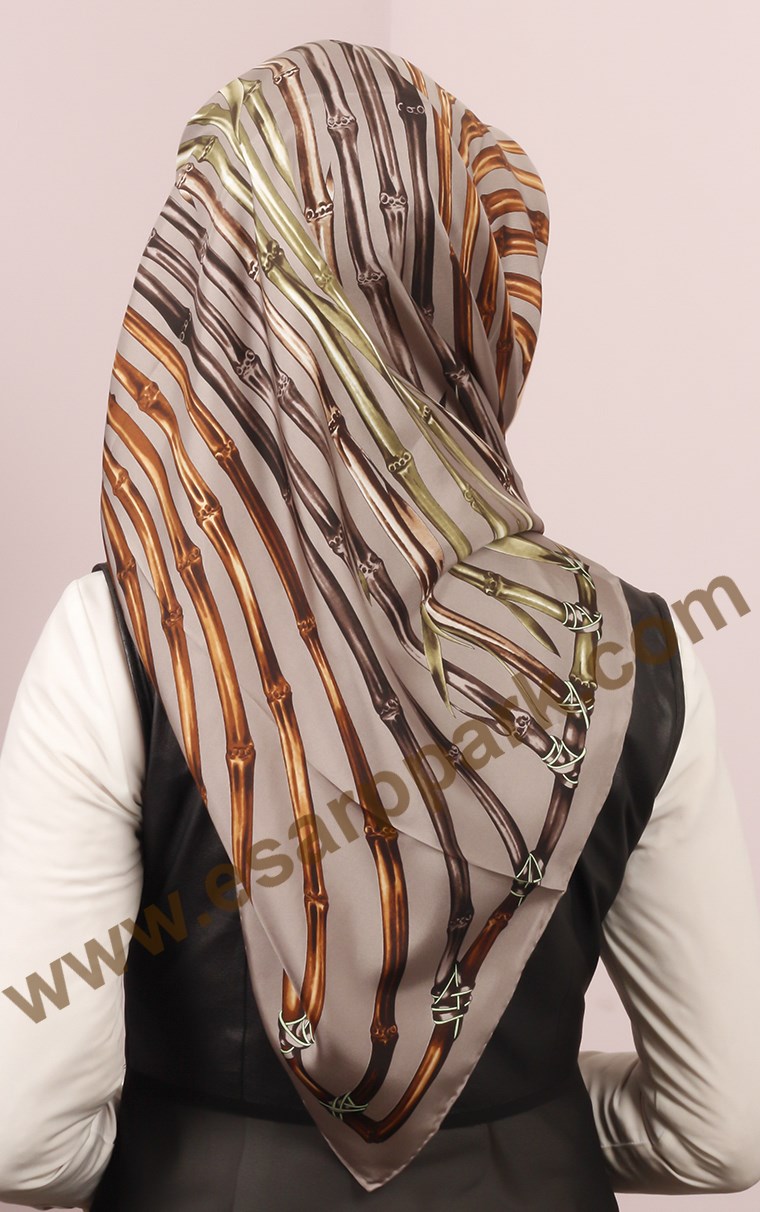 İndirimli İthal İpek Eşarp 1302-32