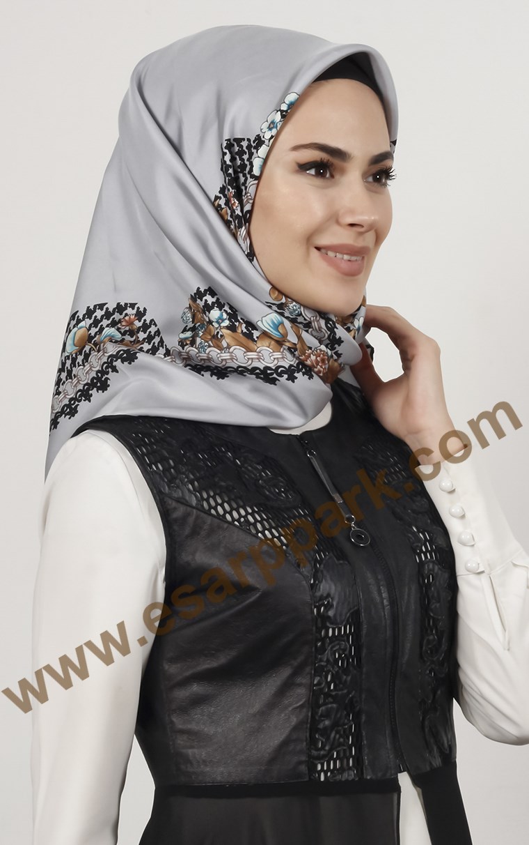 İndirimli İthal İpek Eşarp 1305-3